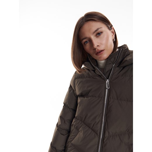 Reserved - Pikowany płaszcz - Szary Reserved 44 Reserved