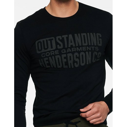 Piżama męska bawełniana Henderson Badge czarna 40040 ze sklepu piubiu_pl w kategorii Piżamy męskie - zdjęcie 145368811