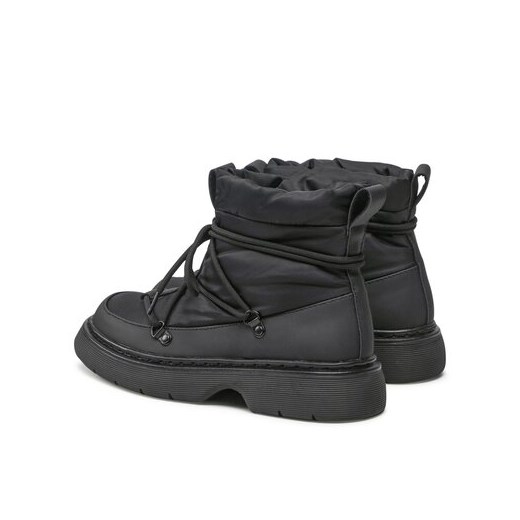 Śniegowce damskie czarne Jenny Fairy casual płaskie 