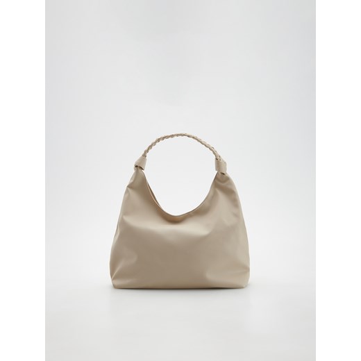 Reserved - Torba typu hobo - Kremowy Reserved ONE SIZE Reserved okazyjna cena