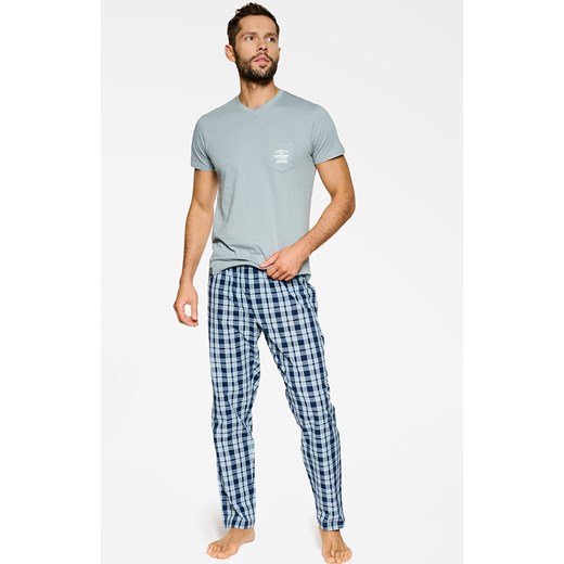 39737-90X Probe piżama, Kolor szary-wzór, Rozmiar 2XL, Henderson ze sklepu Intymna w kategorii Piżamy męskie - zdjęcie 145401870