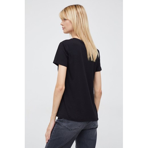 Dkny t-shirt damski kolor czarny XS ANSWEAR.com