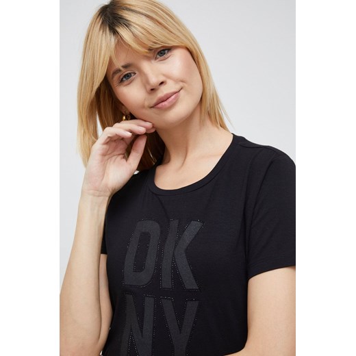Dkny t-shirt damski kolor czarny M ANSWEAR.com