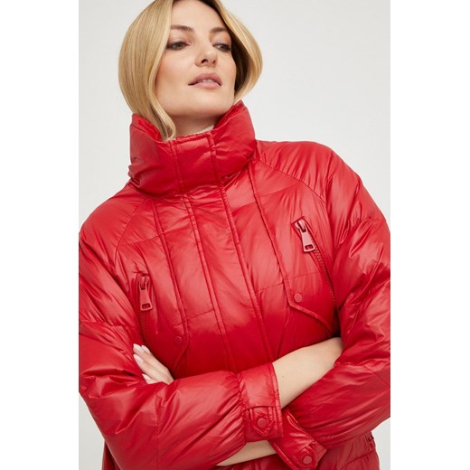 Answear Lab kurtka puchowa damska kolor czerwony zimowa oversize Answear Lab M ANSWEAR.com