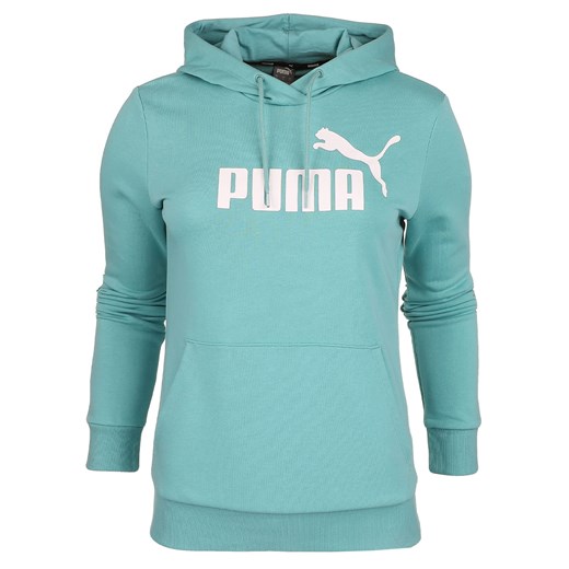 Bluza damska PUMA ESS Logo Hoodie TR turkusowa 586797 61 Puma S Desportivo
