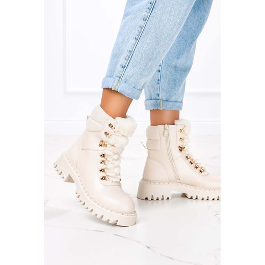 Workery damskie Casu casualowe na platformie zimowe 