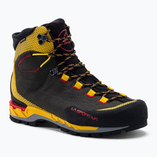 Buty wysokogórskie męskie La Sportiva Trango Tech Leather GTX czarno-żółte La Sportiva sportano.pl