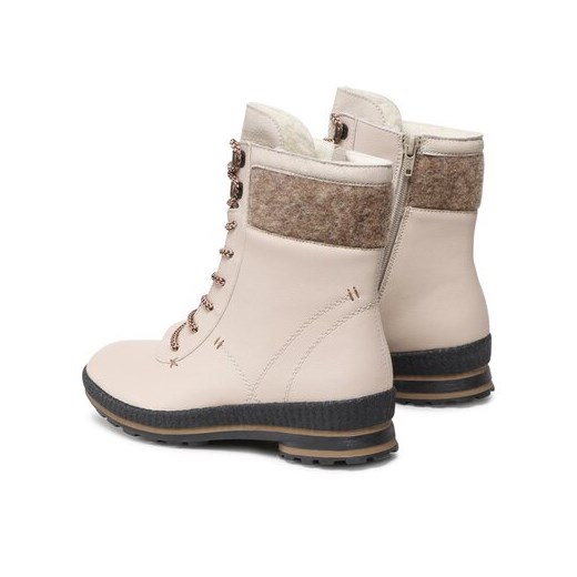 Rieker botki beżowe 