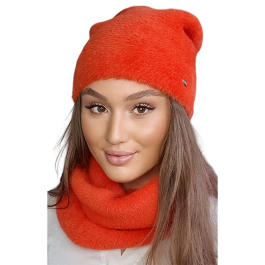 Zimowa czapka damska w kolorze rudym Iryda, Kolor rudy, Rozmiar UNI 54-60, KAMEA ze sklepu Primodo w kategorii Czapki zimowe damskie - zdjęcie 145466362