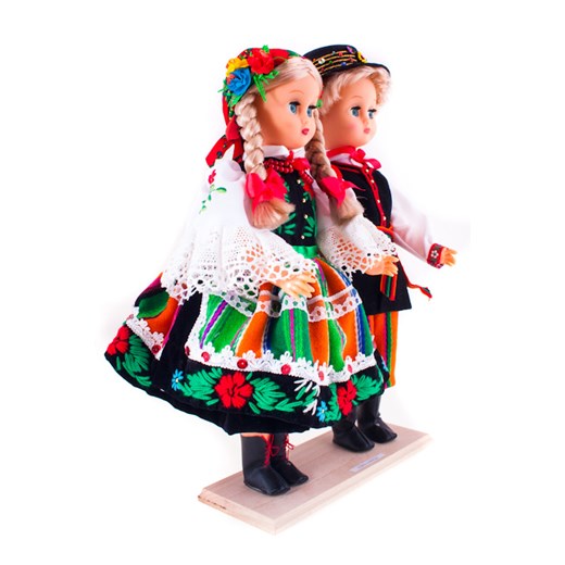 Para łowicka - lalki ubrane w łowickie stroje ludowe - 40 cm folkstar-pl rozowy damskie