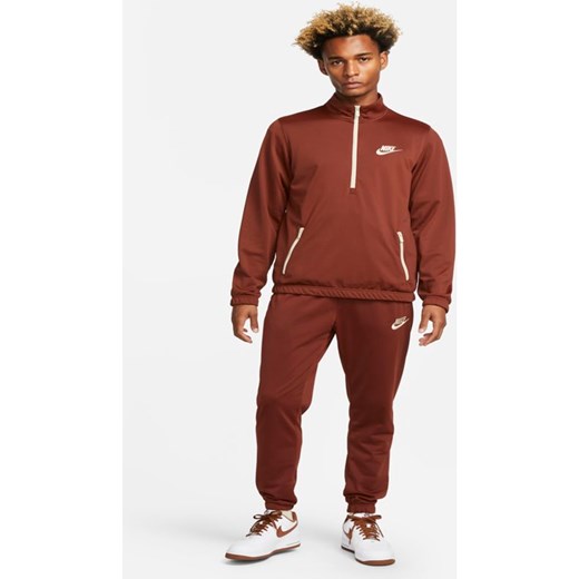 Męski dres z dzianiny Nike Sportswear Sport Essentials - Brązowy Nike L Nike poland