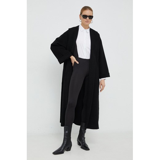 By Malene Birger płaszcz wełniany Trullem kolor czarny przejściowy By Malene Birger 40 ANSWEAR.com