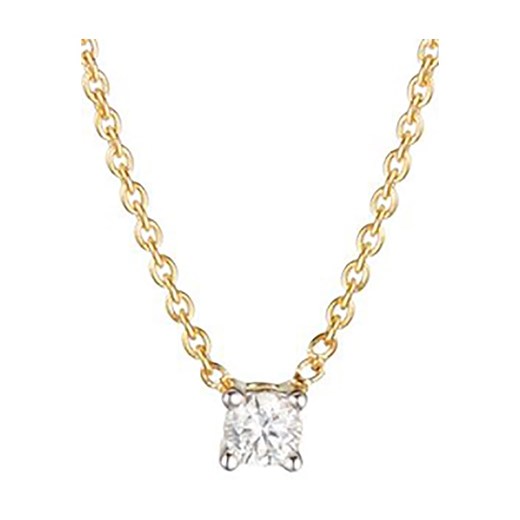Złoty naszyjnik "Brillant d'amour" z diamentem - dł. 42 cm Le Diamantaire onesize Limango Polska okazyjna cena