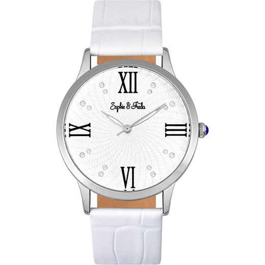 Zegarek kwarcowy "Sonoma" w kolorze srebrno-białym Sophie & Freda onesize okazja Limango Polska