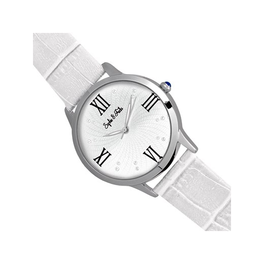 Zegarek kwarcowy "Sonoma" w kolorze srebrno-białym Sophie & Freda onesize wyprzedaż Limango Polska