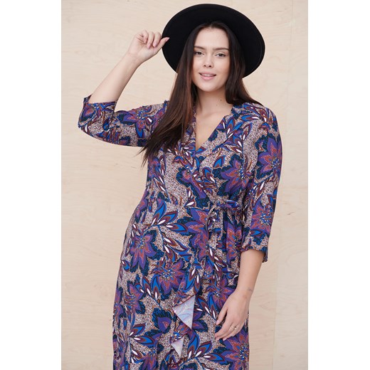 Sukienka Porsha Plus Size Dva 107 Blue Shadow 48 blue shadow