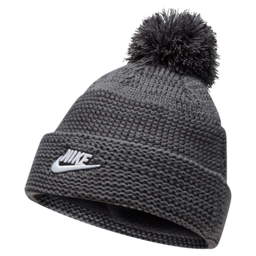 Wywijana czapka z pomponem Nike Sportswear - Szary Nike one size Nike poland