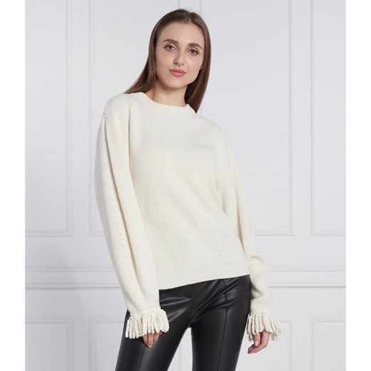 TWINSET Sweter | Regular Fit | z dodatkiem wełny i kaszmiru Twinset S Gomez Fashion Store okazyjna cena