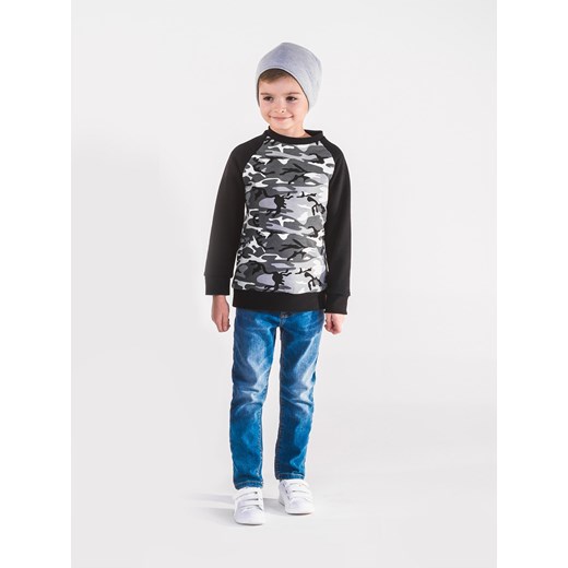 Bluza dziecięca bez kaptura KB003 - moro/czarna Ombre Kids 92 ombre promocja