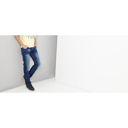 JEANSY SLIM FIT reserved granatowy fit