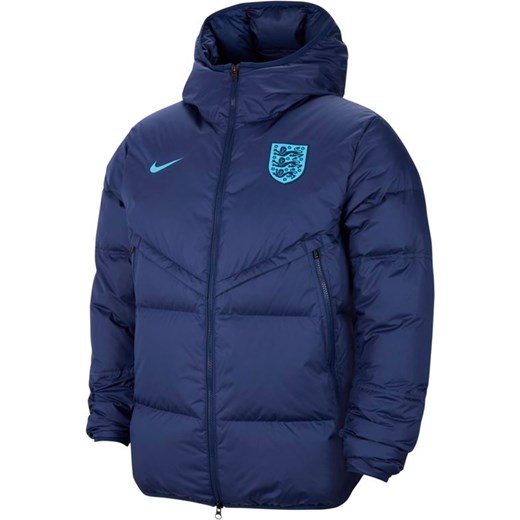 Męska puchowa kurtka piłkarska Nike Storm-FIT Anglia Strike - Niebieski Nike S Nike poland
