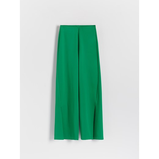 Reserved - Spodnie z rozcięciami - Zielony Reserved S Reserved