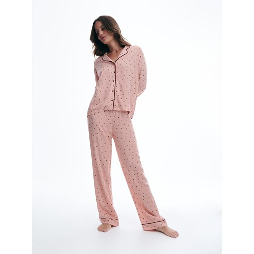 Reserved - Dwuczęściowa piżama - Różowy Reserved L Reserved