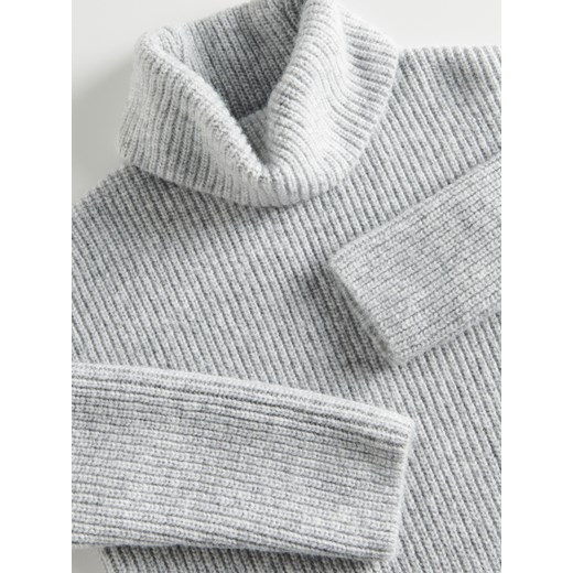 Reserved - Sweter z wełną - Jasny szary Reserved S Reserved