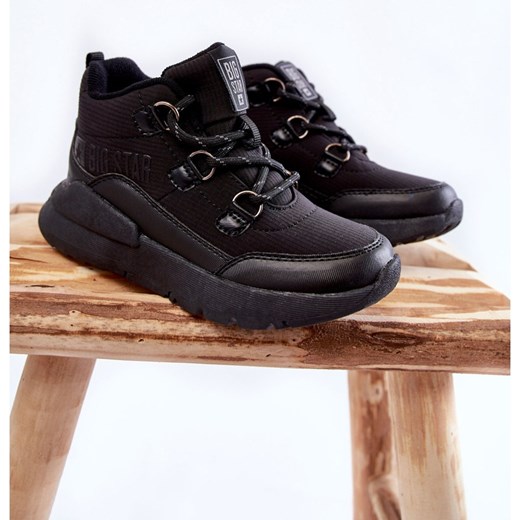 BIG STAR SHOES Dziecięce Botki Memory Foam Big Star KK374119 Czarne 34 wyprzedaż ButyModne.pl