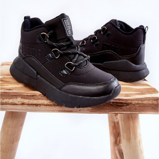 BIG STAR SHOES Dziecięce Botki Memory Foam Big Star KK374119 Czarne 34 okazja ButyModne.pl