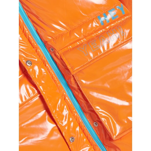 Reserved - Pikowany płaszcz z połyskiem - Pomarańczowy Reserved 164 (13 lat) Reserved