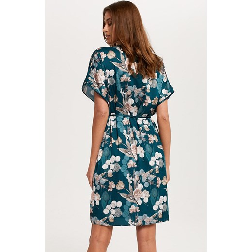 Szlafrok damski z krótkim rękawem Scarlet, Kolor morski-wzór, Rozmiar S, Gee One ze sklepu Intymna w kategorii Szlafroki damskie - zdjęcie 145796414