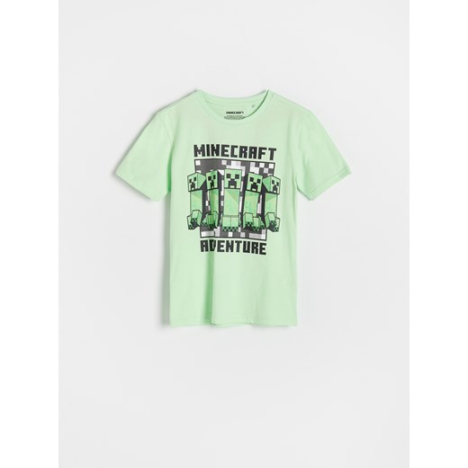 Reserved - T-shirt oversize Minecraft - Zielony Reserved 128 (7-8 lat) Reserved