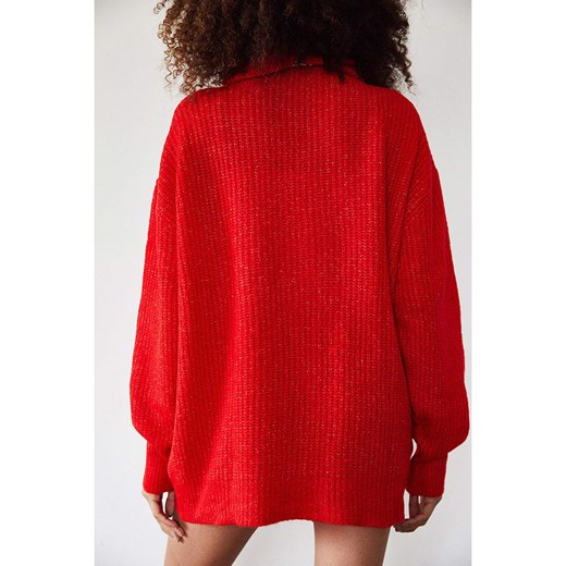 Sweter w kolorze czerwonym Lycalia onesize Limango Polska promocyjna cena
