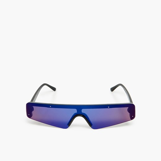 Cropp - Fioletowe okulary przeciwsłoneczne - Czarny Cropp Uniwersalny okazja Cropp