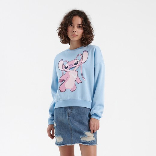 Bluza z nadrukiem Lilo & Stitch - Niebieski House XS okazja House