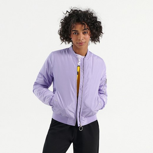 Kurtka bomber z wypełnieniem - Fioletowy House XL wyprzedaż House