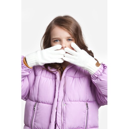 Pięciopalczaste rękawiczki dziecięce - Ecru Pamami Uniwersalny PaMaMi