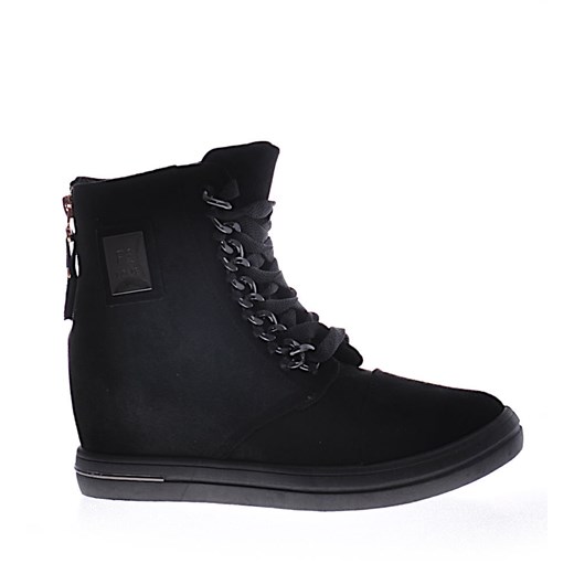 Botki wiązane czarne 