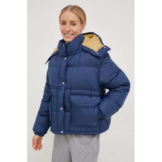 The North Face kurtka puchowa damska kolor granatowy zimowa The North Face S ANSWEAR.com