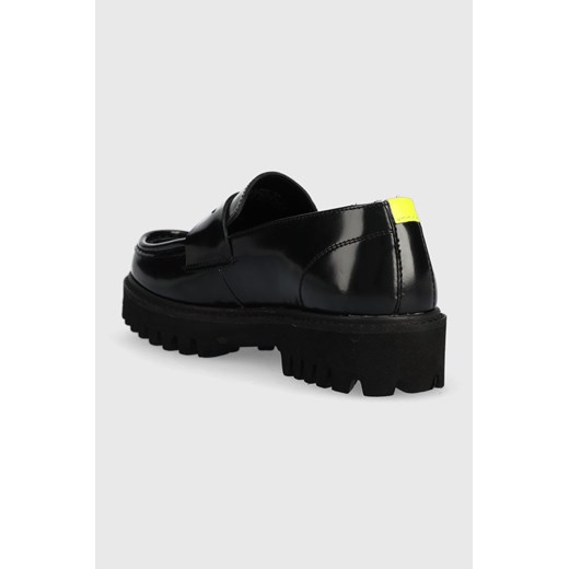 Pepe Jeans mokasyny skórzane Trucker Loafer W damskie kolor czarny na płaskim Pepe Jeans 40 ANSWEAR.com
