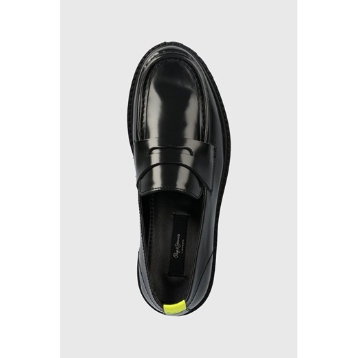 Pepe Jeans mokasyny skórzane Trucker Loafer W damskie kolor czarny na płaskim Pepe Jeans 39 ANSWEAR.com