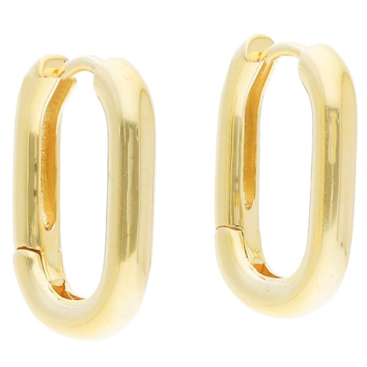Kolczyki LUV AJ - Chain Link Huggies CH5-CLH-G Gold Luv Aj eobuwie.pl