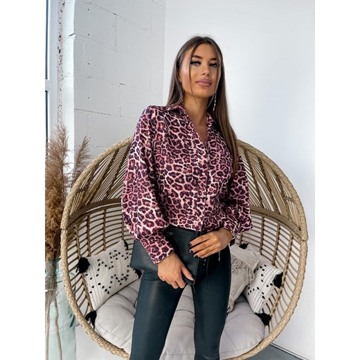 KOSZULA HILLS LA PERLA PRODUKT POLSKI PREMIUM - BORDOWA PANTERKA La Perla S STYLOWO