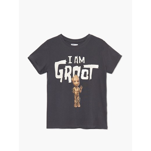 Cropp - T-shirt oversize Groot - Szary Cropp S Cropp