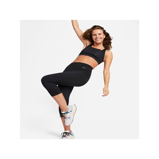 Damskie legginsy ze średnim stanem i kieszeniami o skróconym kroju zapewniające Nike M Nike poland