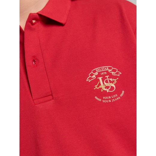 T-shirt chłopięce BIG STAR czerwony z haftem bawełniany 