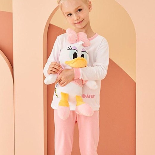 Piżama dziecięca z Daisy i Minnie - Jasnoróżowy / 110 ze sklepu Valetta.pl w kategorii Piżamy dziecięce - zdjęcie 146015334