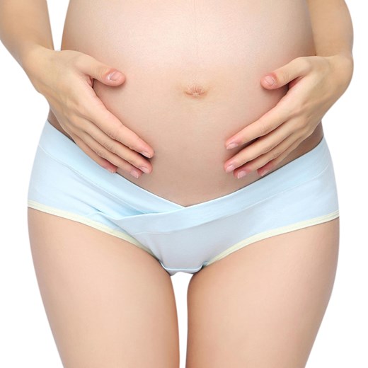Ciążowe figi - Beżowy / S ze sklepu Valetta.pl w kategorii Bielizna ciążowa - zdjęcie 146018221