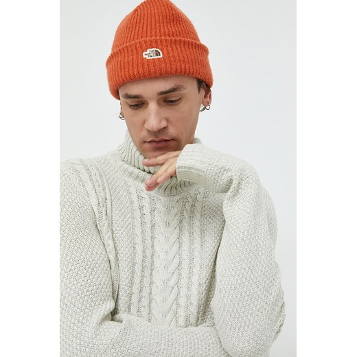Jack & Jones sweter męski kolor beżowy z golferm Jack & Jones S ANSWEAR.com